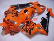 03-05 CBR 600rr Orange tribal fairings