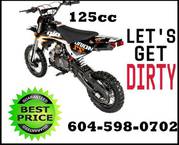 BRAND NEW 125CC Dirt bikes here best buys.Many other models.